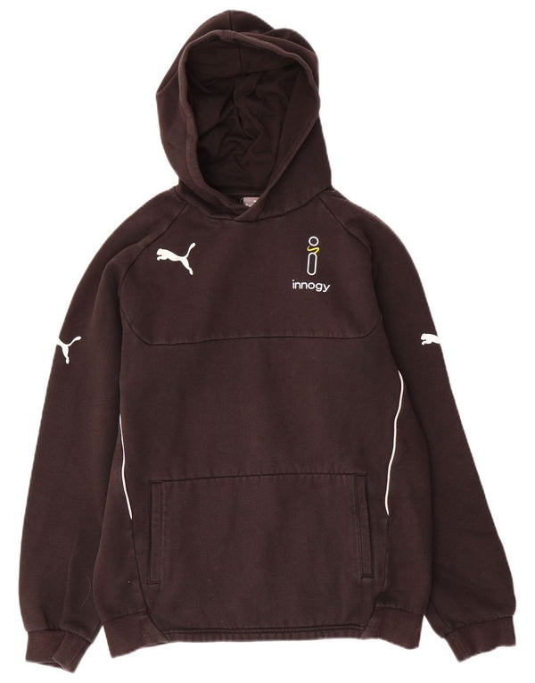 Puma drenge grafisk hættetrøje 15-16 år 2XL sort polyester