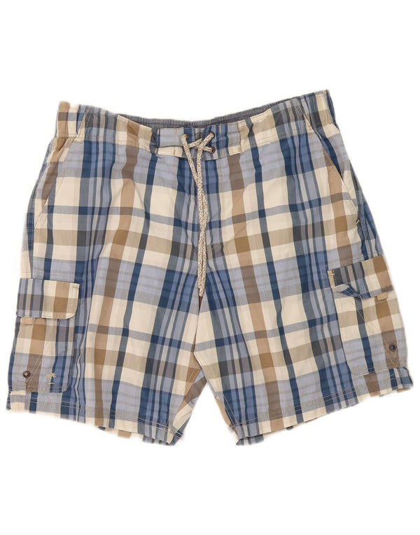 Marks & Spencer Badeshorts til mænd Stor flerfarvet ternet polyester