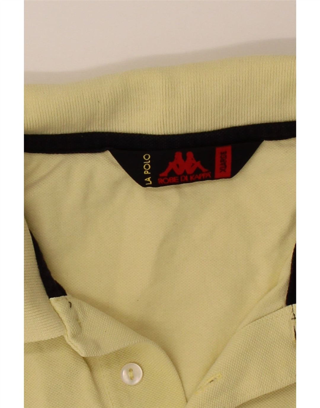 KAPPA Mens Polo Shirt XL Yellow Cotton Vintage Kappa and Second-Hand Kappa from Messina Hembry 