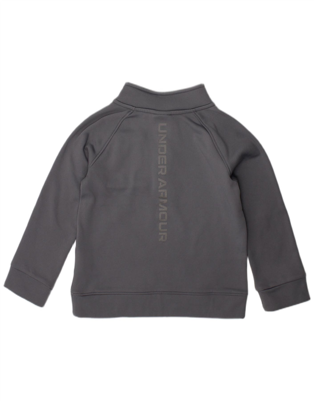 UNDER ARMOUR Boys Graphic Zip Neck Sweatshirt Jumper 3-4 Years Grey