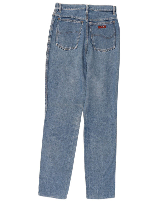 VINTAGE Dame Jeans med høj talje W26 L30 Blå