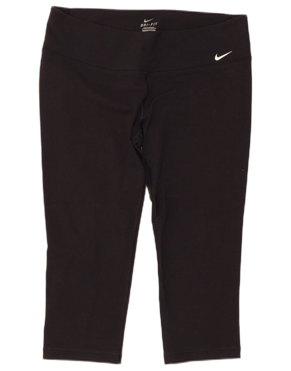 Nike Womens Dri Fit Capri Leggings UK 18 XL Black