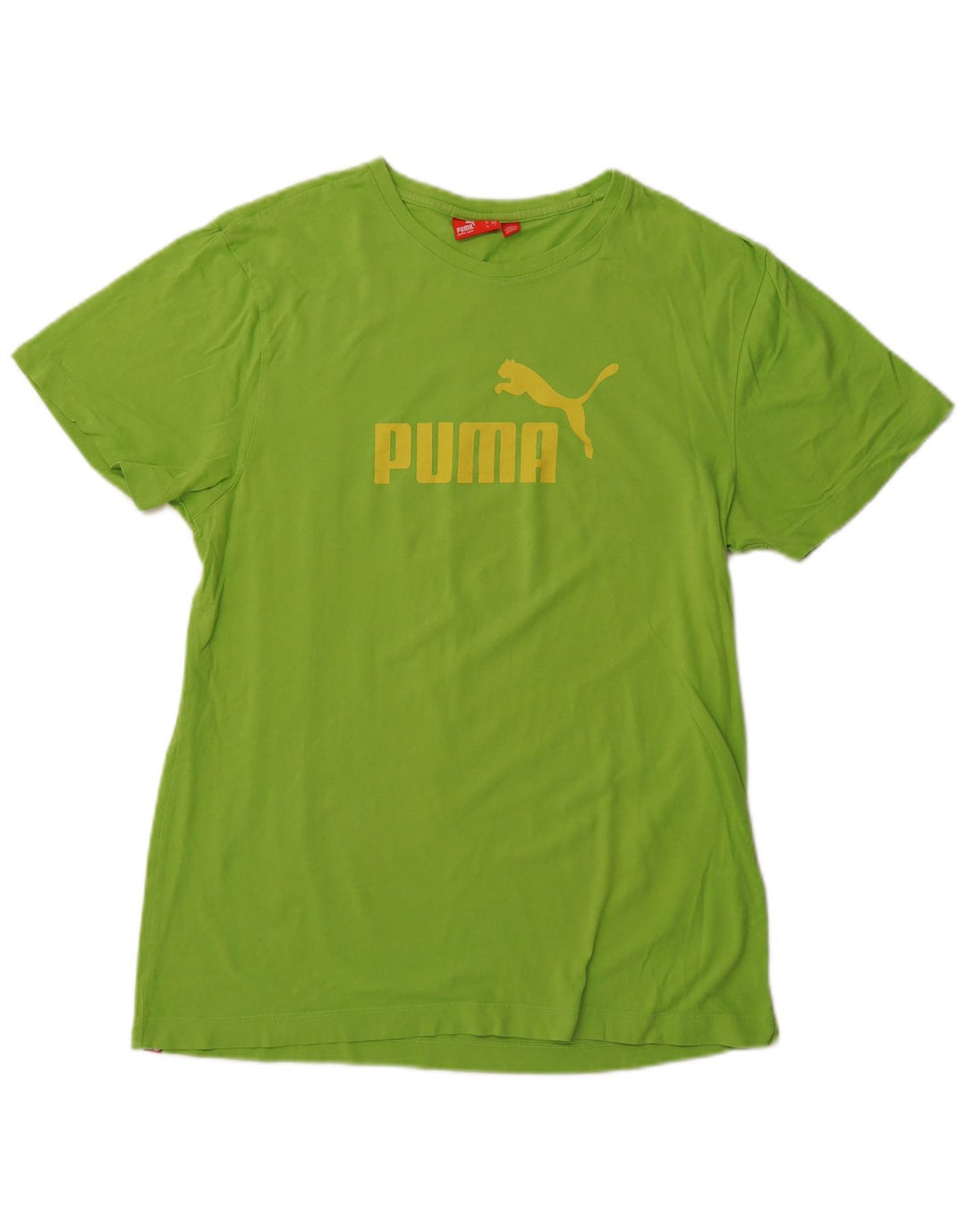 Puma Herre Grafisk T-Shirt Top Stor Grøn Sports