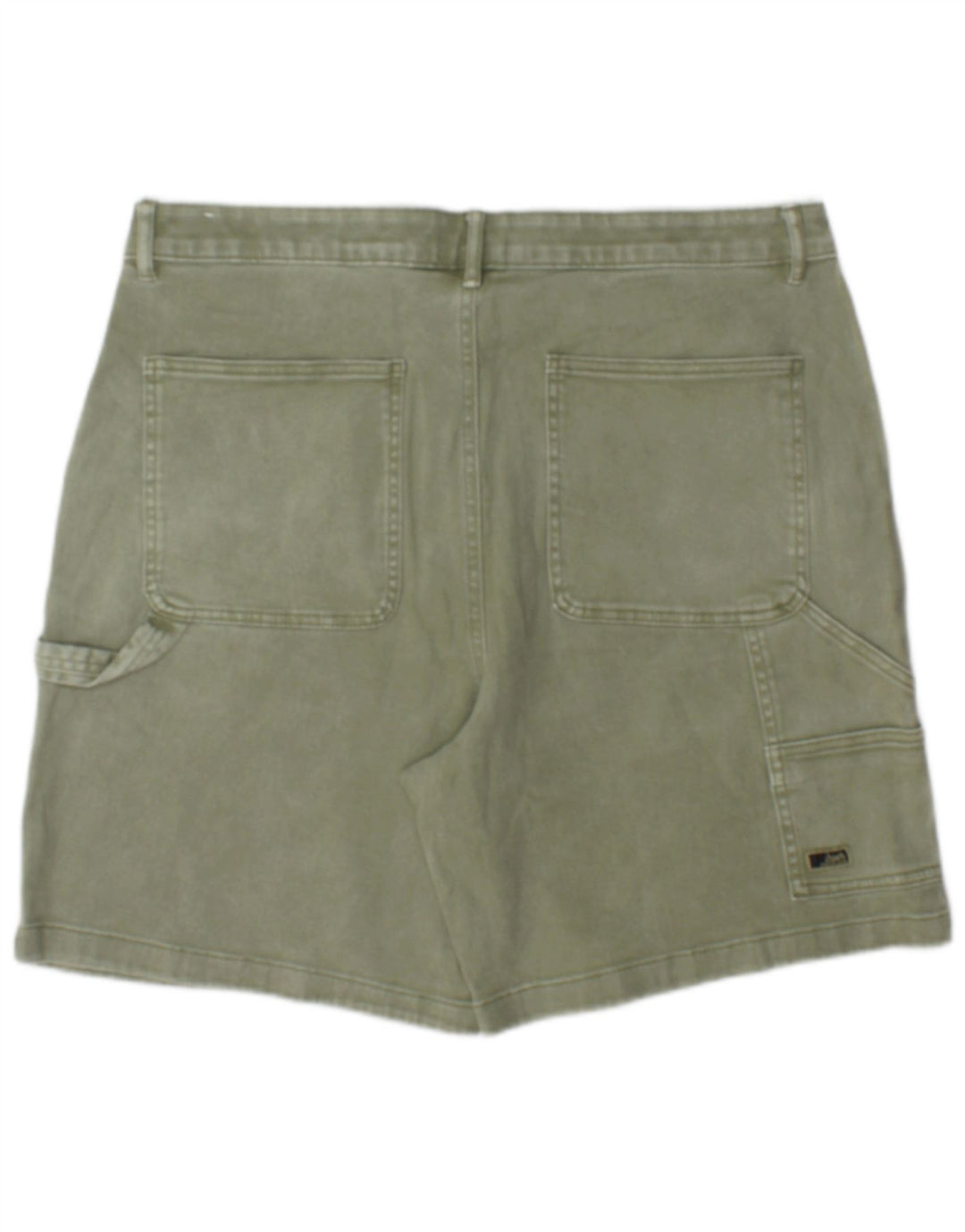 Zara Herre Cargo Shorts EU 46 XL W36 Khaki Bomuld
