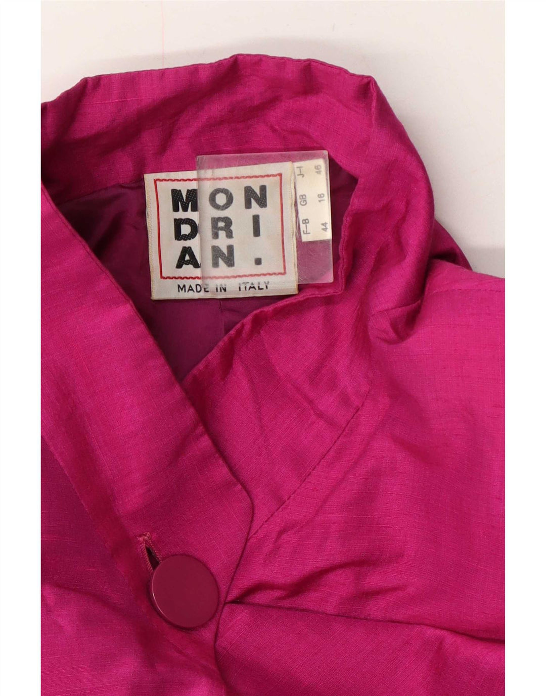 Mondrian Dame Oversized Overfrakke UK 16 Large Pink Rayon