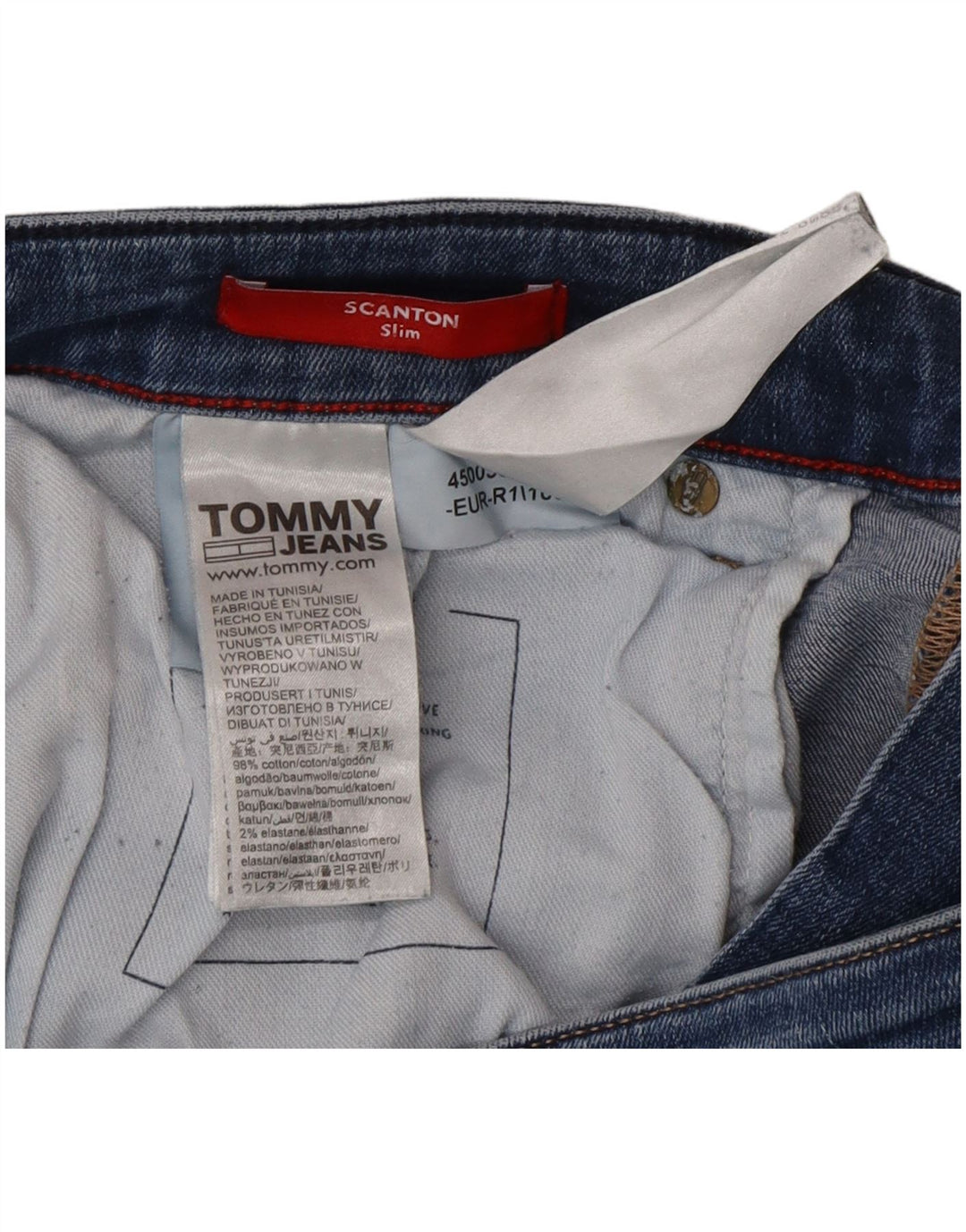 Tommy Hilfiger Herre Scanton Slim Jeans W36 L32 Blå Bomuld