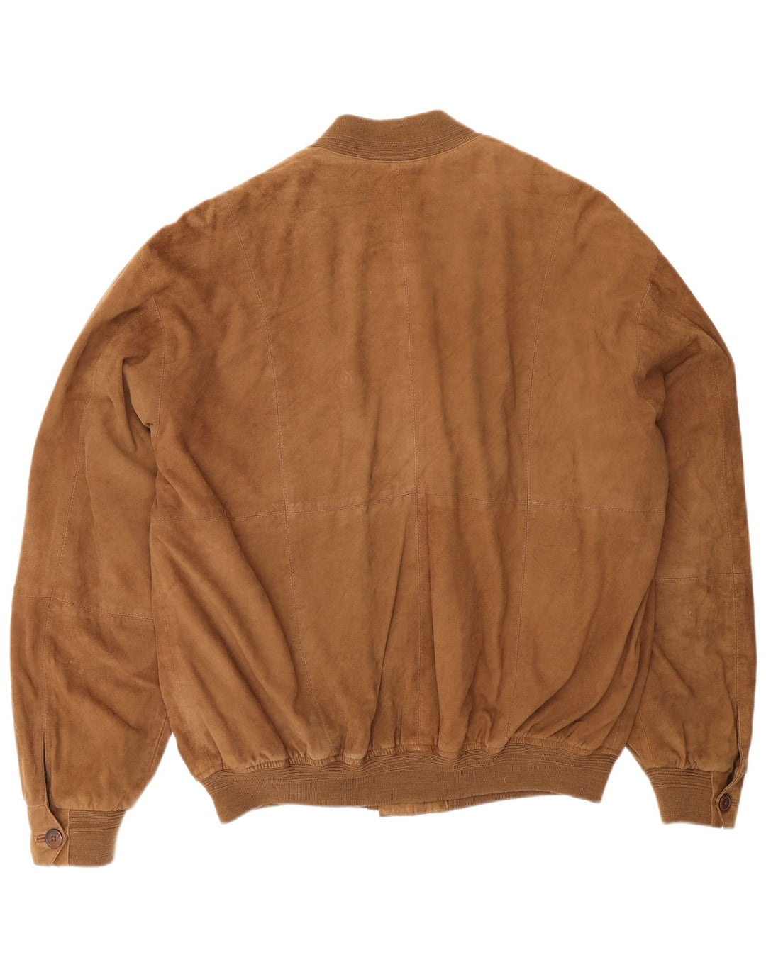 Vintage herre ruskindsjakke IT 52 XL brunt læder