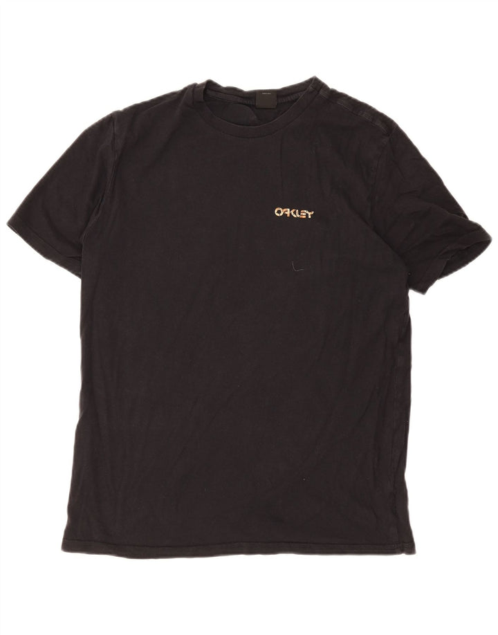 Oakley Herre grafisk T-shirt top lille sort bomuld