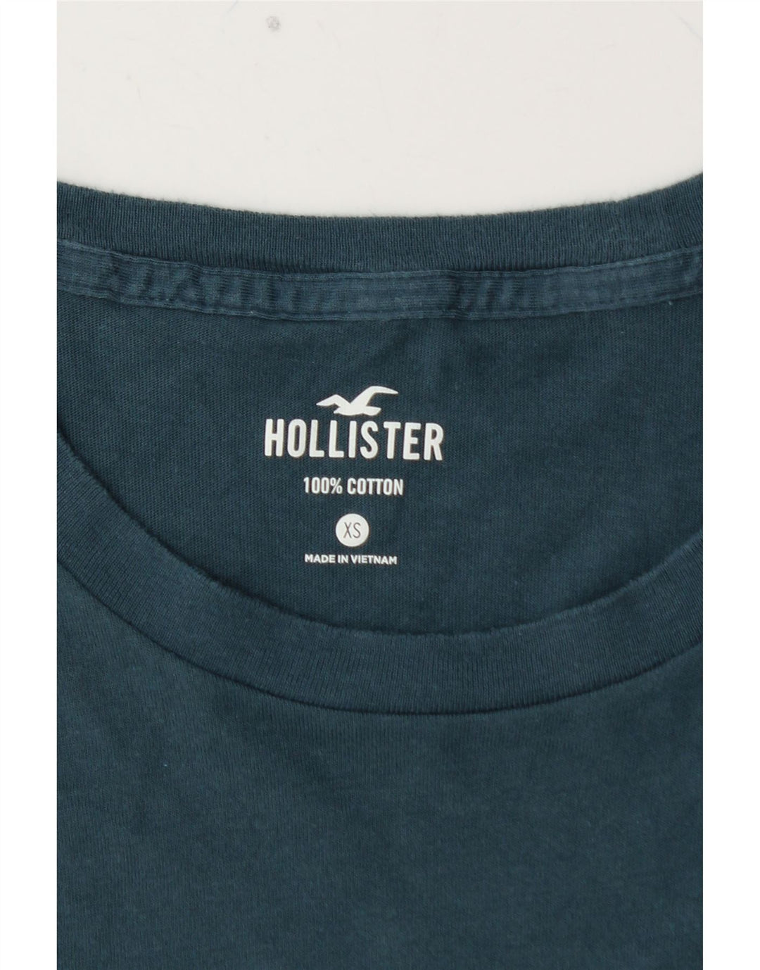 HOLLISTER Herre T-Shirt Top XS Blå Bomuld