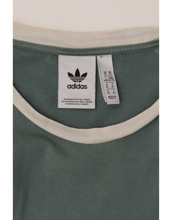Adidas Herre T-Shirt Top XL Grøn