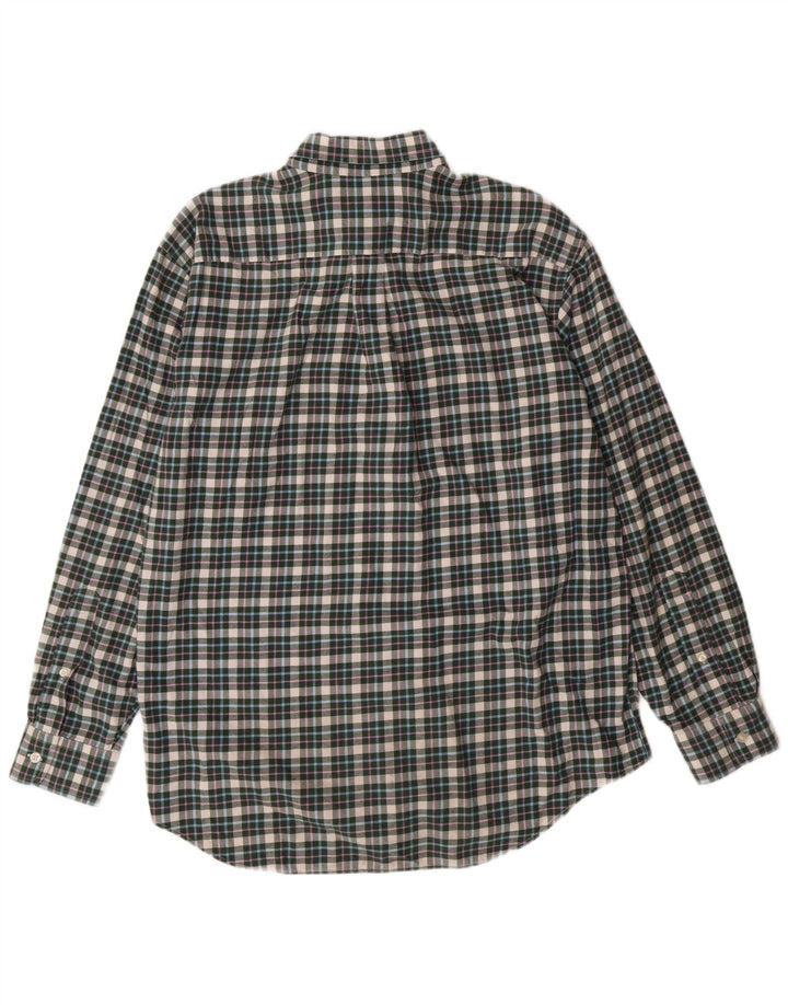 Vineyard Vines Herre Flannel Shirt Medium Green Check Cotton Preppy