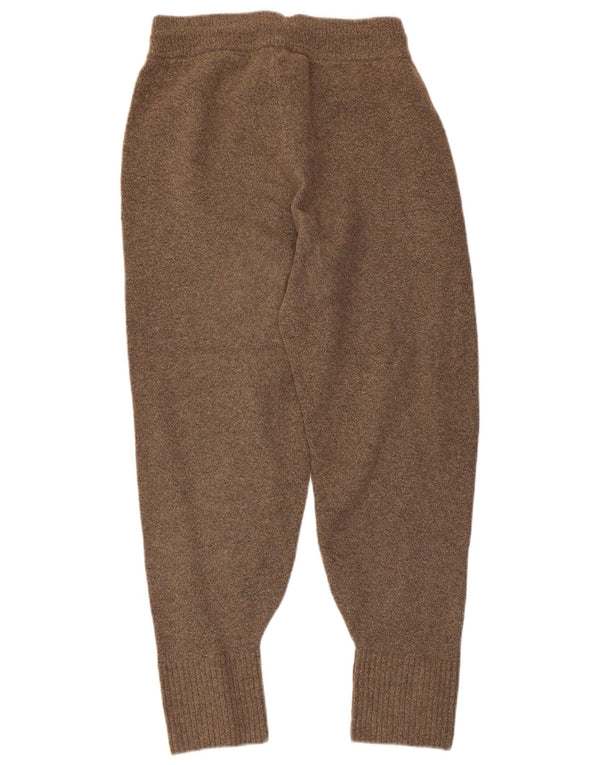 Zara Strik træningsdragt Bukser Jogger UK 12 Medium Brown Flecked