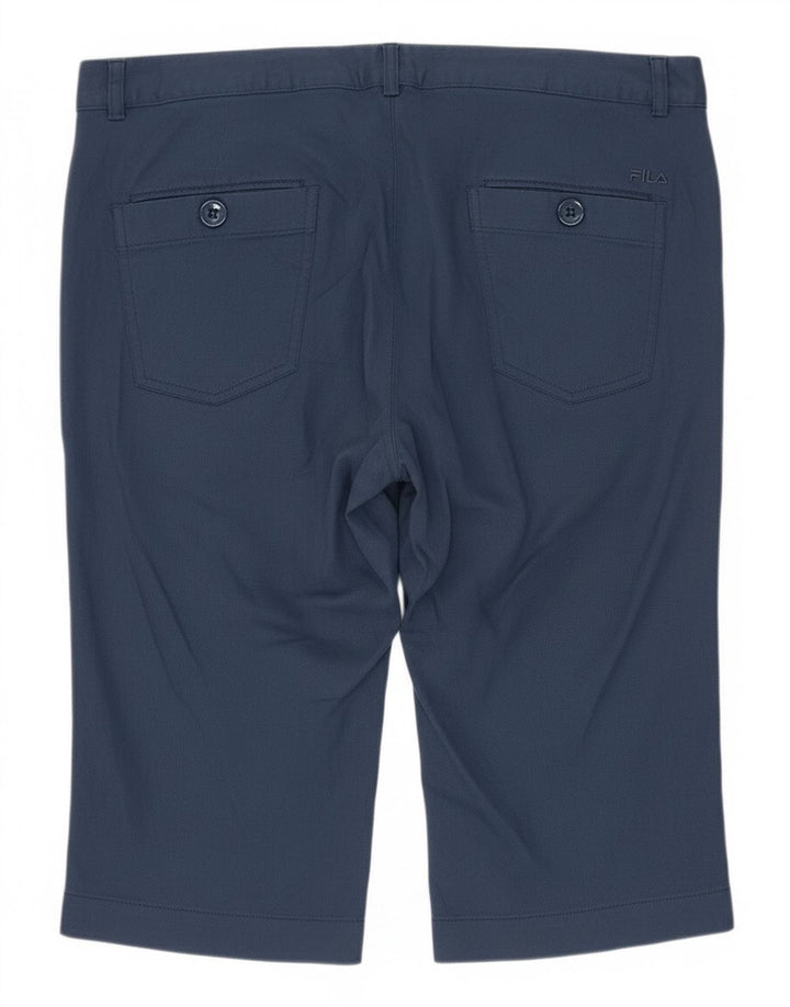Fila Dame Capri Bukser UK 16 Large W36 L17 Marineblå Polyamid