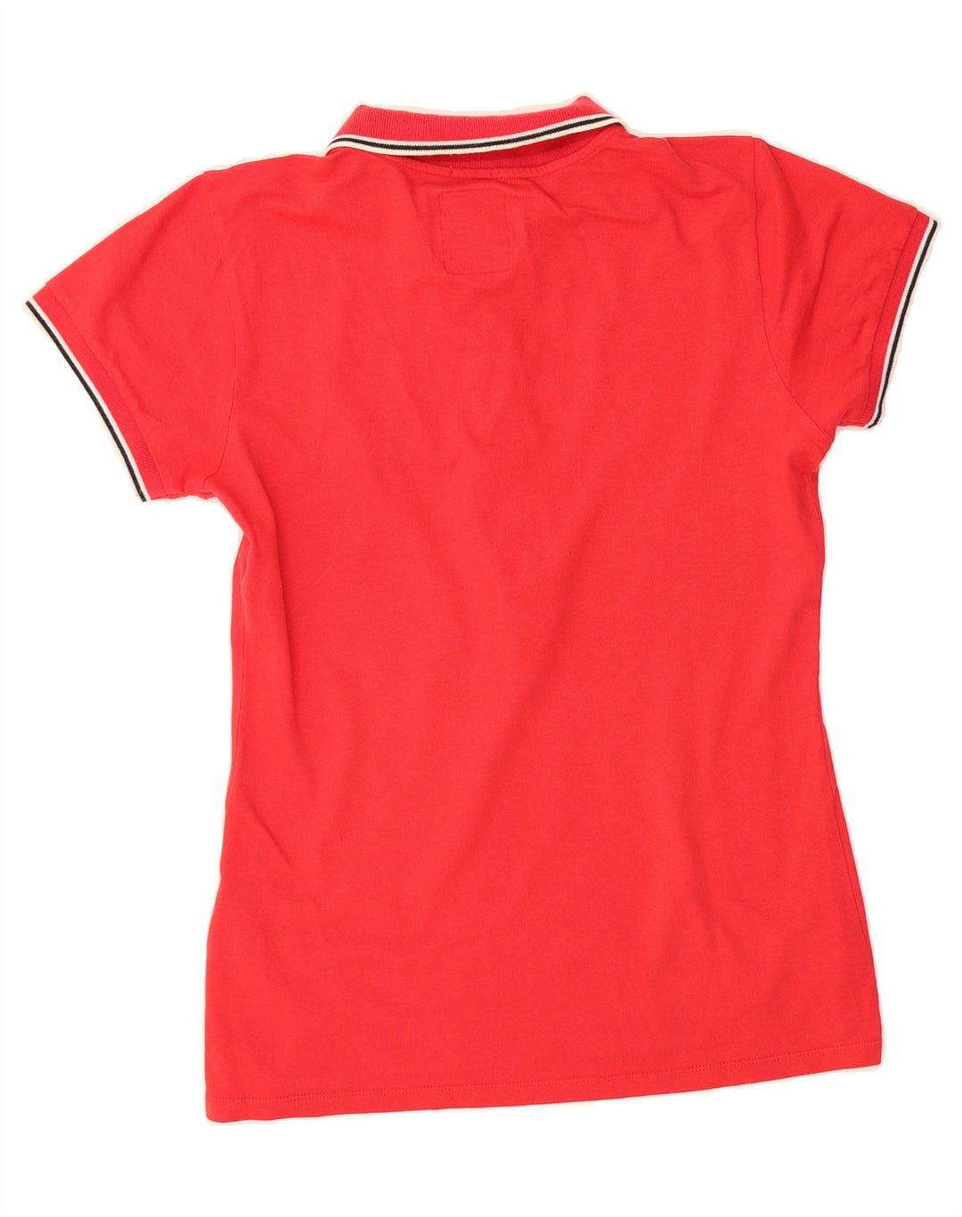 NORTH SAILS Dame Polo Shirt UK 14 Stor Rød Bomuld