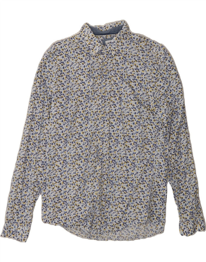 ZARA Mens Shirt Medium Multicoloured Floral Cotton Vintage Zara and Second-Hand Zara from Messina Hembry 