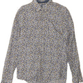 ZARA Mens Shirt Medium Multicoloured Floral Cotton Vintage Zara and Second-Hand Zara from Messina Hembry 