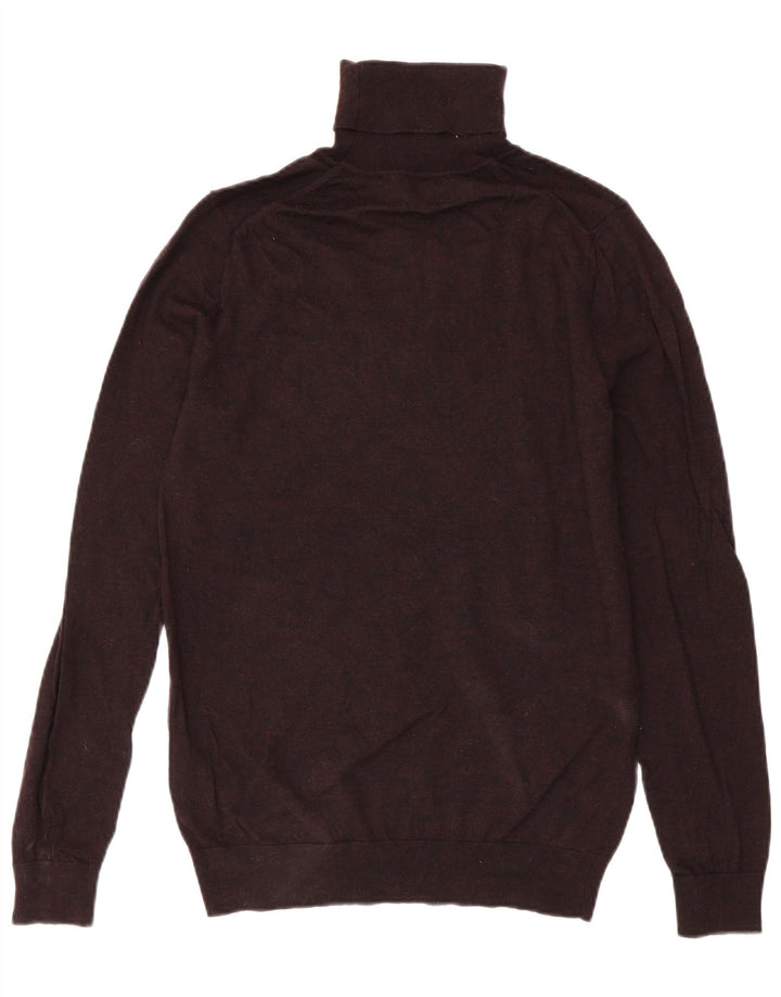 Reiss Herre rullehals sweater Medium Bourgogne uld