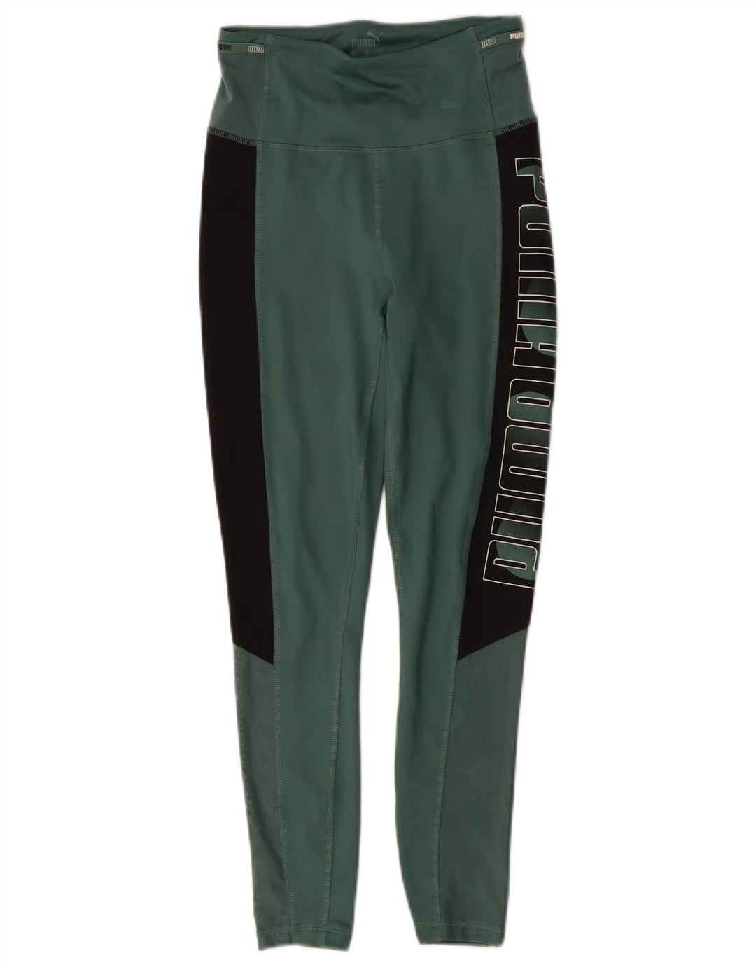 Puma Grafiske Leggings til kvinder UK 6 XS Grøn Colourblock Polyester