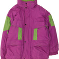 Brugi Skijakke med hætte til mænd UK 40 Large Purple Colourblock Polyester