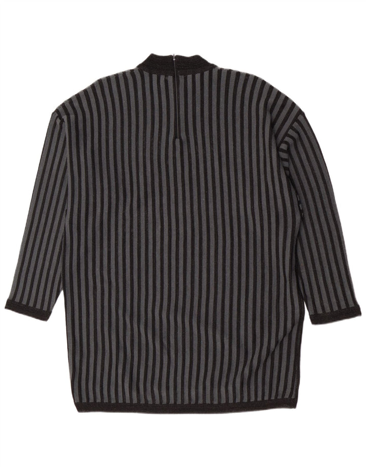 Portobello's Dame Longline Turtle Neck Jumper Sweater UK 14 Medium Black
