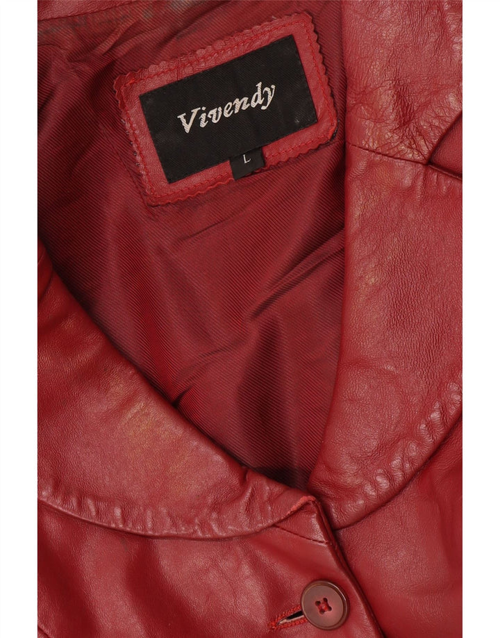Viventy Womens Crop 2-knaps blazerjakke UK 14 Large Burgundy