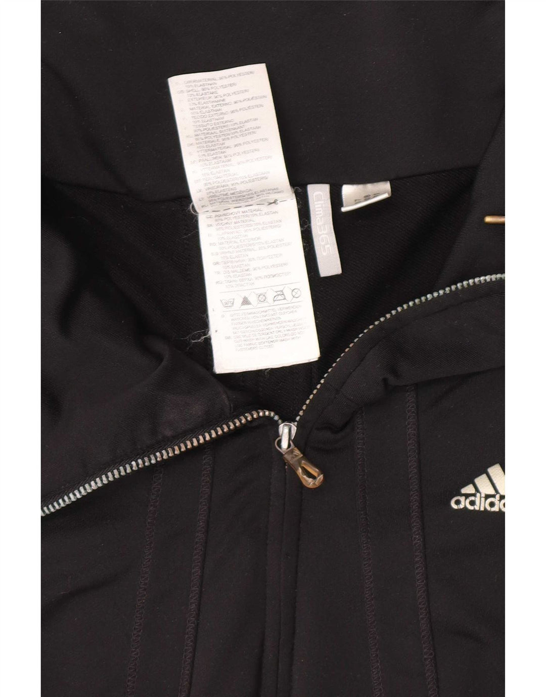 Adidas Dame Clima 365 Træningsdragt Topjakke UK 14 Medium Sort Polyester