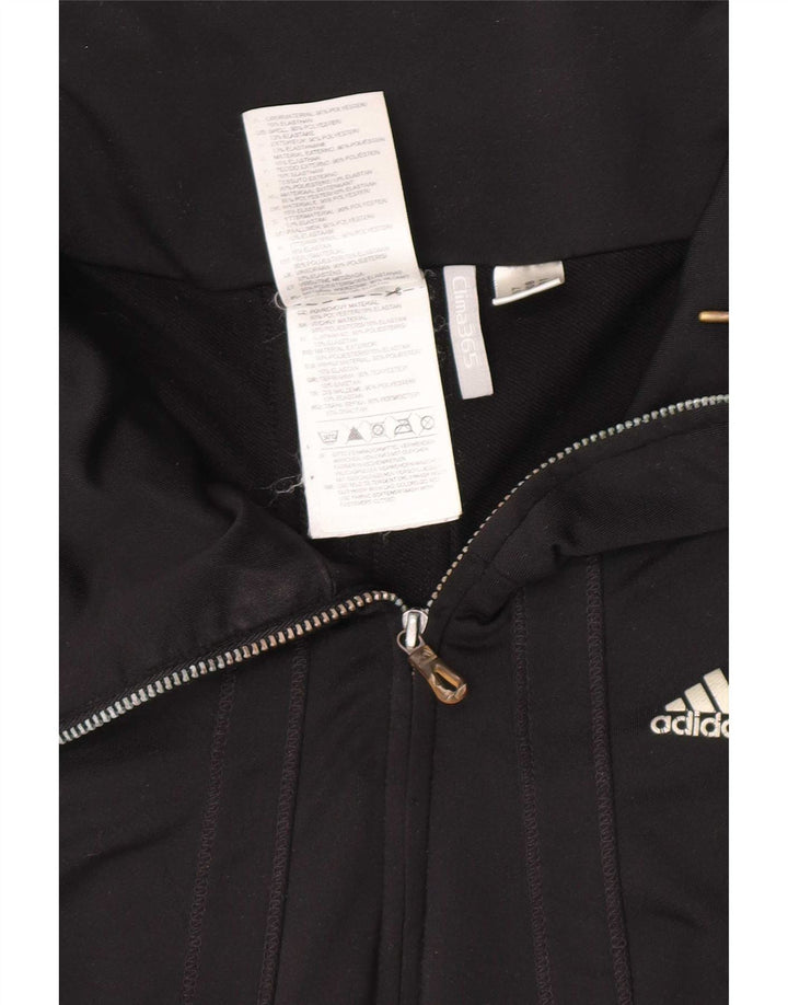 Adidas Dame Clima 365 Træningsdragt Topjakke UK 14 Medium Sort Polyester