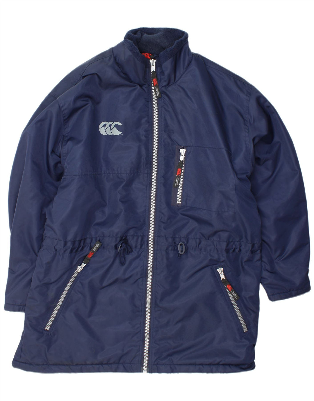 CANTERBURY Herre Windbreaker Coat UK 40 Large Navy Blue Nylon