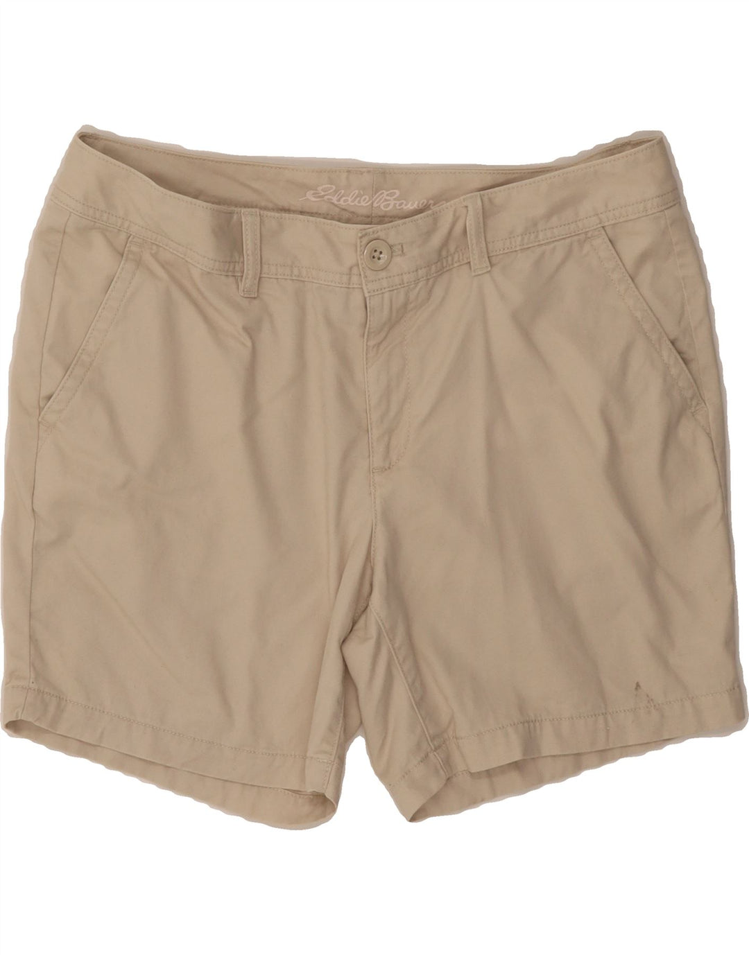 EDDIE BAUER Womens Chino Shorts US 12 Large W36  Beige Cotton Vintage Eddie Bauer and Second-Hand Eddie Bauer from Messina Hembry 