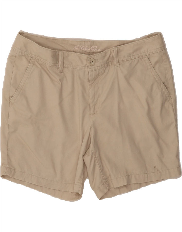 EDDIE BAUER Womens Chino Shorts US 12 Large W36  Beige Cotton Vintage Eddie Bauer and Second-Hand Eddie Bauer from Messina Hembry 