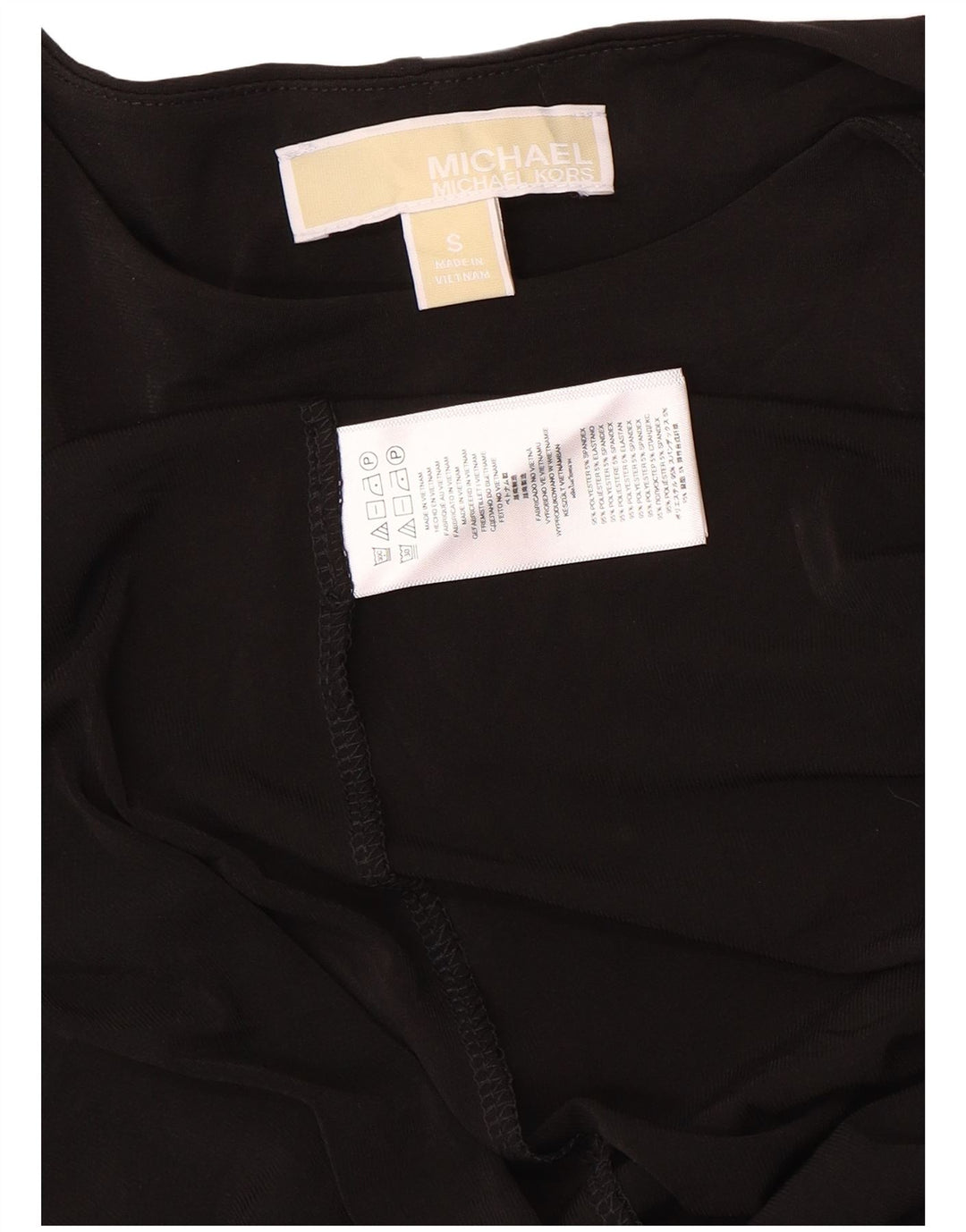 Michael Kors Dame A-Line Kjole UK 10 Lille Sort Polyester
