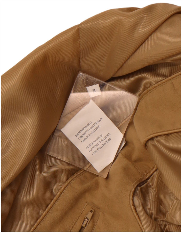 Vintage Bomberjakke til mænd UK 38 Medium Beige Polyester