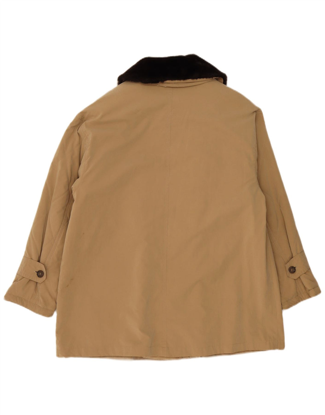 Vintage Kvinders Oversized Utility Jacket dk 18 XL Beige Polyester