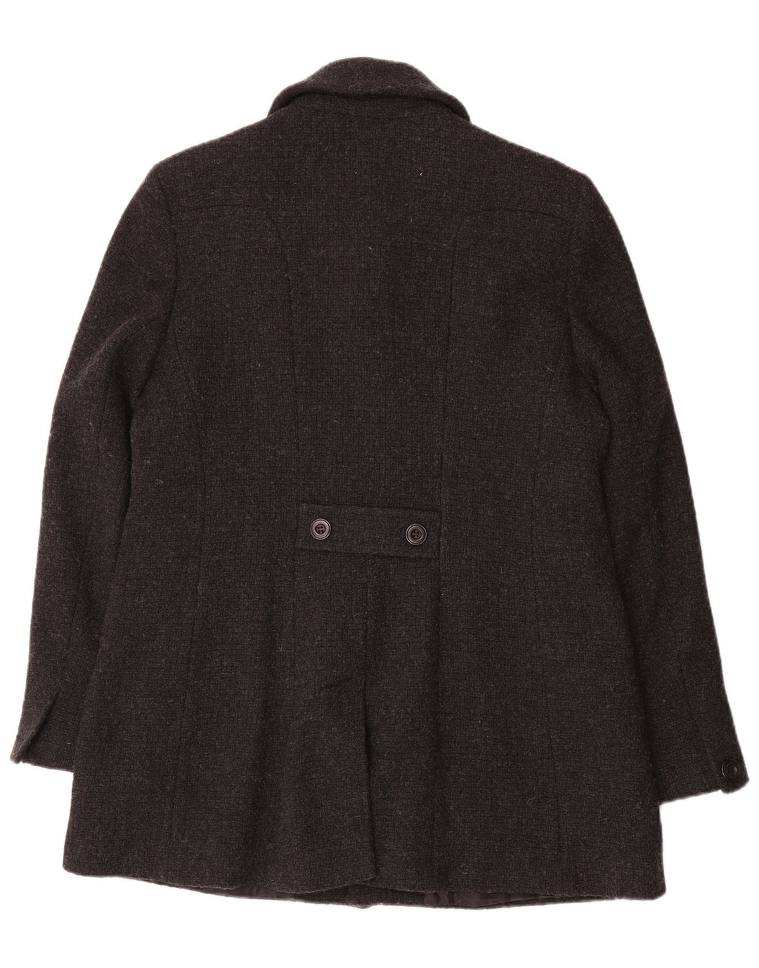 Laura Ashley Dame Overfrakke UK 12 Medium Grey Uld
