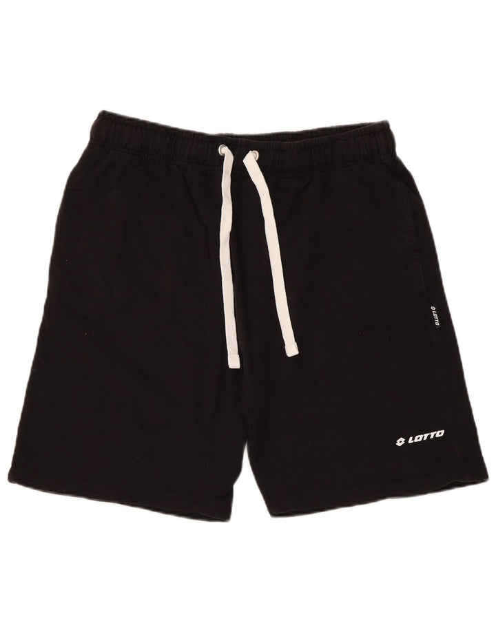Lotto Herre Sportshorts Stor Sort Bomuld