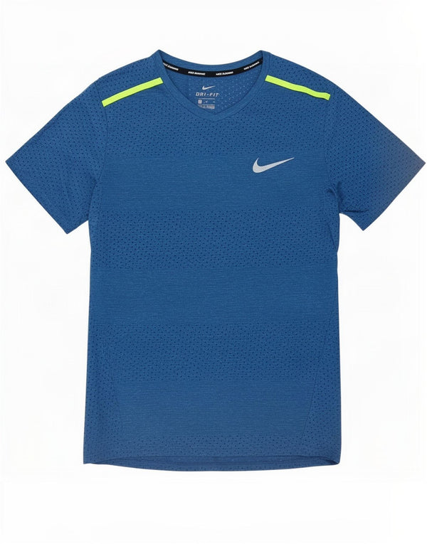 Nike herre Dri Fit T-shirt top mellemblå