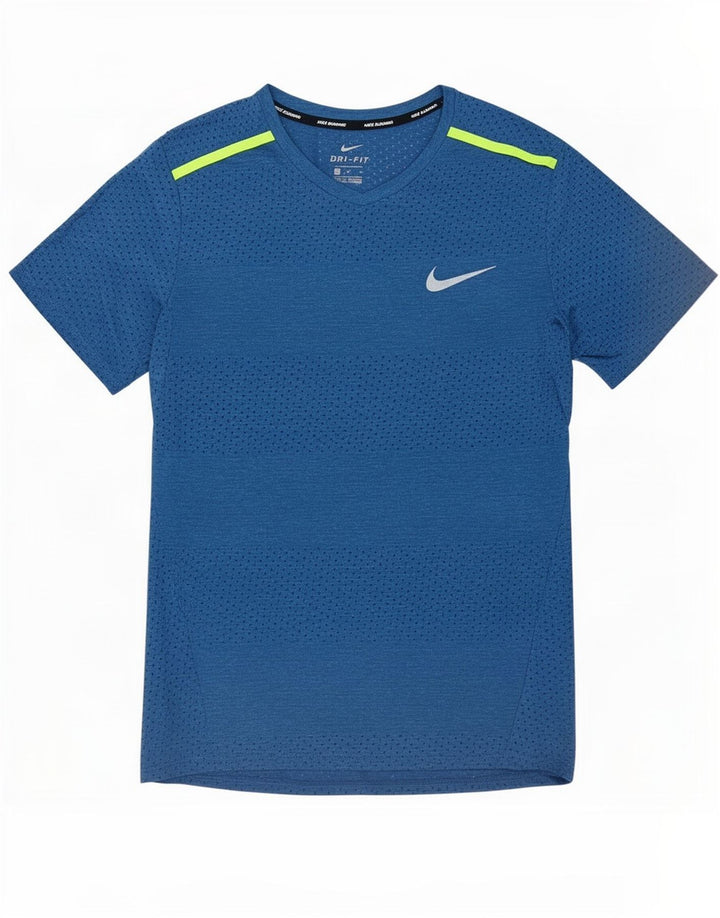 Nike herre Dri Fit T-shirt top mellemblå