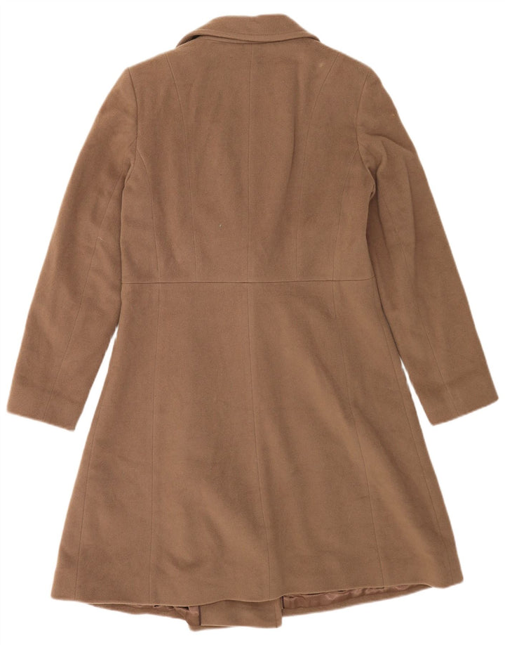 Marks & Spencer Dame Overfrakke UK 10 Small Beige Uld