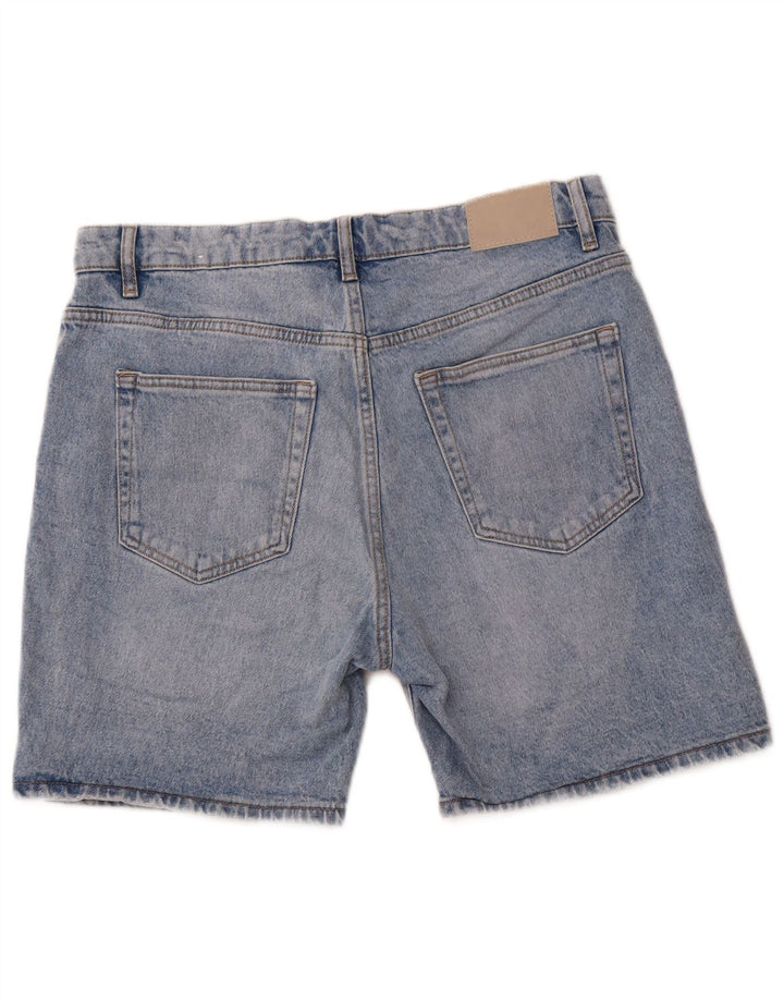 ZARA Denim Shorts til mænd EU 42 Large W32 Blue Cotton