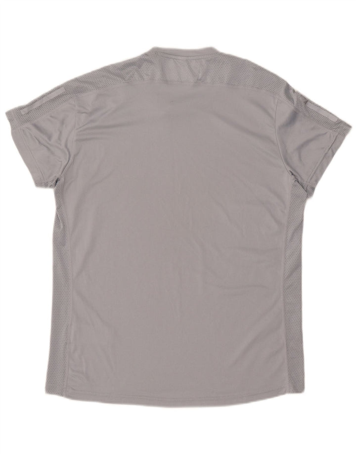 ADIDAS T-shirt top mellem grå polyester til mænd