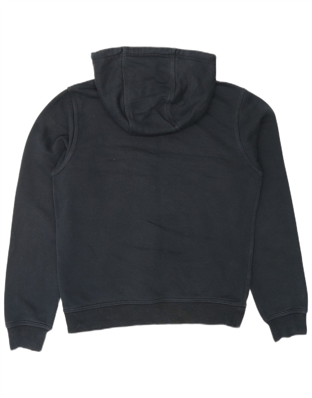 NIKE Mens Graphic Hoodie Jumper Small Black Cotton