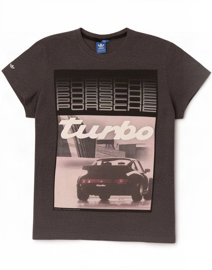 Adidas Herre Grafisk T-Shirt Top Stor Grå