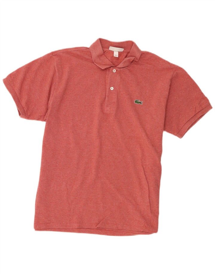 Lacoste Herre Classic Fit Polo Shirt Størrelse 5 Large Rød Bomuld