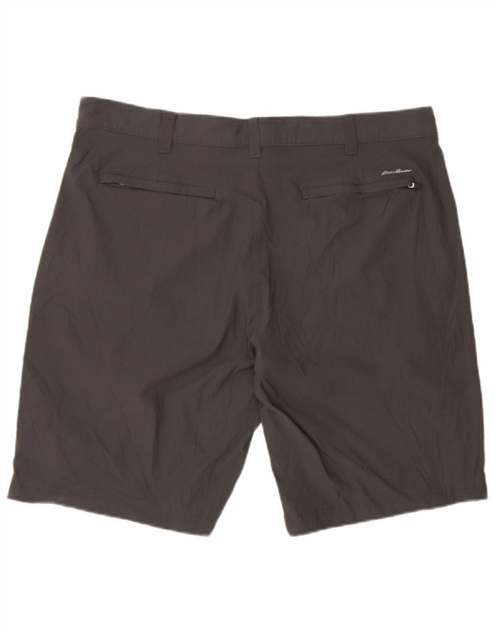 Eddie Bauer Herre Chino Shorts W38 XL Grå Nylon