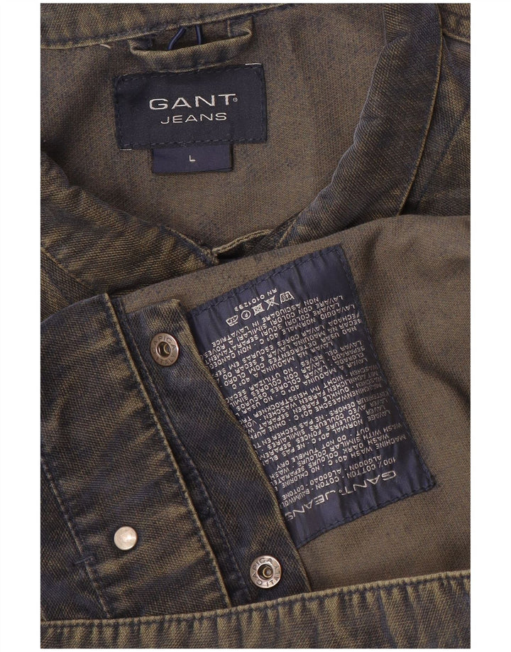Gant Herre Denim Gilet UK 40 Large Blue Cotton