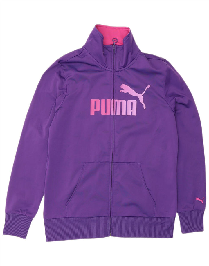 Puma Grafisk træningsdragt topjakke til kvinder UK 14 Stor lilla
