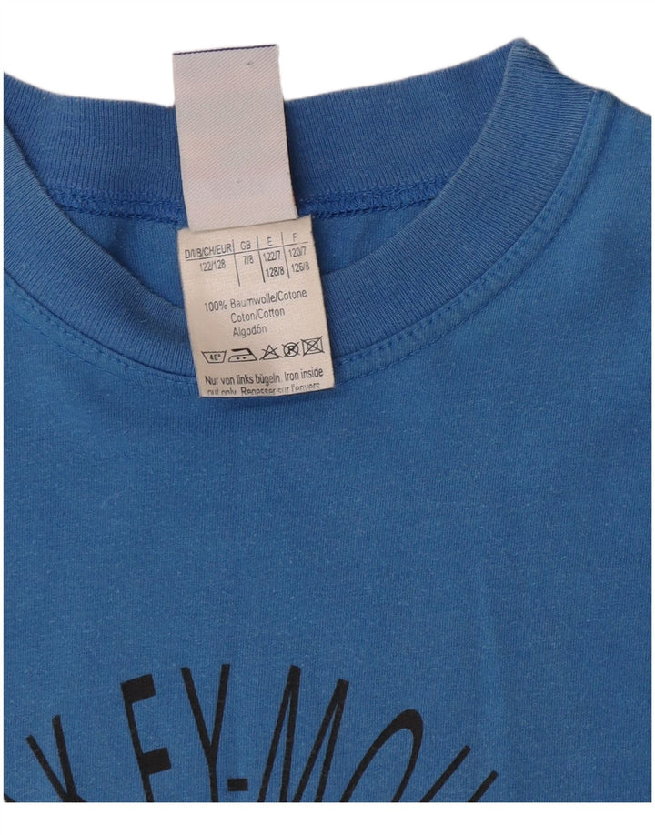 Nike drenge Mickey Mouse grafisk T-shirt top 7-8 år blå bomuld