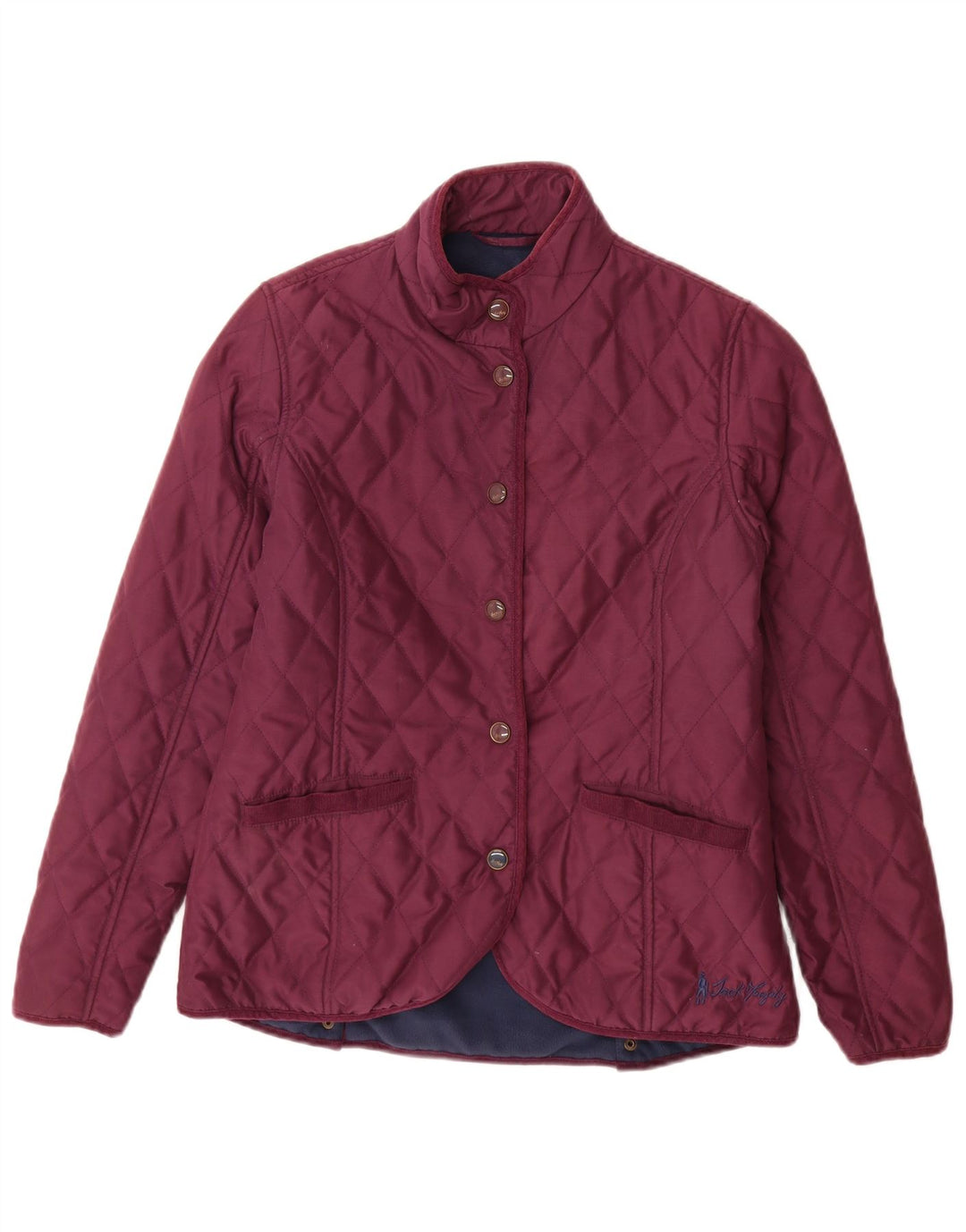 JACK MURPHY Quiltet jakke til kvinder UK 10 Lille lilla polyester