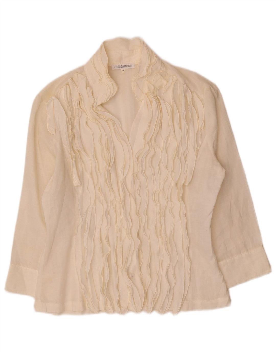 Naracamicie Dame Oversized 3/4-ærmet skjortebluse US 0 XS Off White