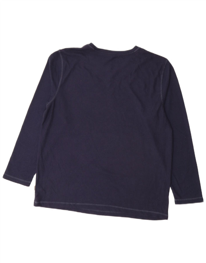 Eddie Bauer Herre Top Langærmet XL Navy Blue Polyester